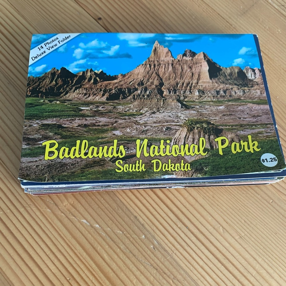 Vintage South Dakota Postcard Lot Badlands Mount Rushmore Deadwood Ephemera